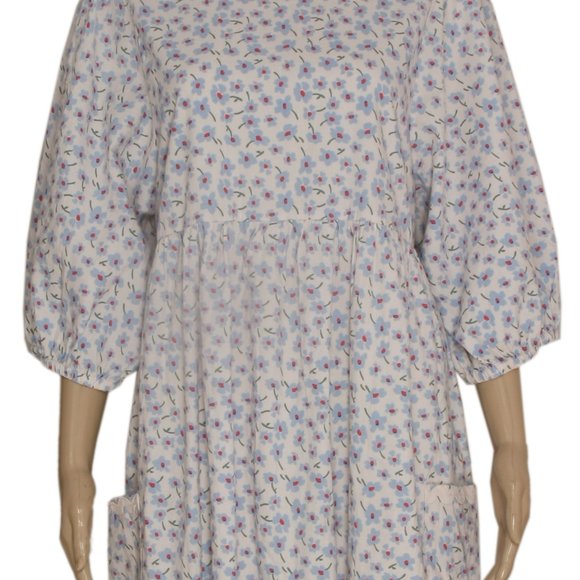 Floral Midi Dress in White - Picture 6 of 6